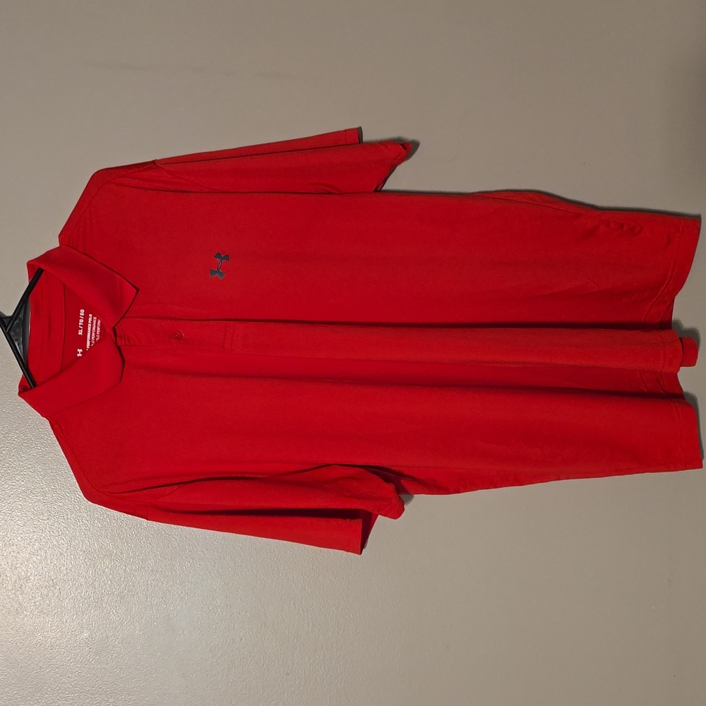 Under Armour The Performance Polo Red‎ Mens Size XL